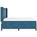 Letto a molle con materasso Blu 180 x 200 cm Velluto - Foto miniatura 8