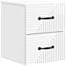 Mobiletto da notte a muro 2 pcs Bianco Lucido 34,5 x 33 x 40 cm - Foto miniatura 3