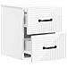 Mobiletto da notte a muro 2 pcs Bianco Lucido 34,5 x 33 x 40 cm - Foto miniatura 4