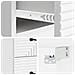 Mobiletto da notte a muro 2 pcs Bianco Lucido 34,5 x 33 x 40 cm - Foto miniatura 8