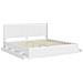 Struttura del letto con stoccaggio e testata Bianco - Foto miniatura 7
