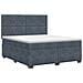 Letto box spring con materasso Grigio Scuro 140 x 200 cm - Foto miniatura 1