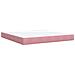 Letto con contenitore e materasso Rosa 180 x 200 cm Velluto - Foto miniatura 6