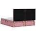 Letto con contenitore e materasso Rosa 180 x 200 cm Velluto - Foto miniatura 9