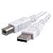 Cavo USB - USB (M) a USB Type B (M) - USB 2.0 - 3 m - bianco - Foto miniatura 1