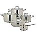 Batteria Pentole 9 Pezzi Vanitosa Inox Steel V579109INSL - Foto miniatura 1