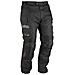 Pantaloni Impermeabile Moto Termica Estraibile Strisce Riflettenti Nero 30 - Foto miniatura 3