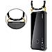 Catena Di Telefoni Cellulari Compatibile Con Huawei P20 Lite In Nero Argento - Coperchio Protettivo In Silicone Con Anelli D'oro, Cinturino In Corda E Custodia Staccabile - Foto miniatura 4