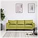 Divano A 3 Posti Verde In Tessuto - Foto miniatura 1