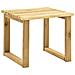 Lettino da Giardino con Tavolino Cuscino Legno Pino Impregnato - Foto miniatura 10