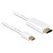 83707 2m Mini DisplayPort HDMI Bianco cavo e adattatore video - Foto miniatura 1