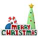 Decorazione Gonfiabile Merry Christmas Con Led 197 Cm - Foto miniatura 3