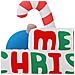 Decorazione Gonfiabile Merry Christmas Con Led 197 Cm - Foto miniatura 4