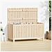Contenitore Da Giardino 121x55x64 Cm In Legno Massello Di Pino - Foto miniatura 3
