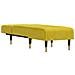 Chaise Longue In Velluto Giallo - Foto miniatura 3
