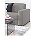 Divano Fisso Mara, Divano A 3 Posti, 100% Made In Italy, Sofà Soggiorno, In Tessuto Imbottito, Con Braccioli Slim, Cm 200x95h90, Grigio - Foto miniatura 3
