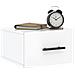 Comodini A Muro 2 Pz Bianco Lucido 35x35x20 Cm - Foto miniatura 3