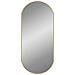 Specchio Da Parete Dorato 80x35 Cm Ovale - Foto miniatura 3