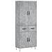 Credenza Grigio Cemento 69,5x34x180 Cm In Legno Multistrato - Foto miniatura 2