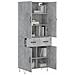 Credenza Grigio Cemento 69,5x34x180 Cm In Legno Multistrato - Foto miniatura 3