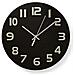 Wall Clock Glass 30cm - Black - Foto miniatura 1
