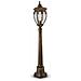 Lampada Da Terra Classica Da Esterno Alluminio Oro 1 Lucec E27 60w Ip44 - Foto miniatura 1