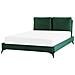 Letto Velluto Melle 140 X 200 Cm Verde Smeraldo - Foto miniatura 2