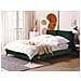 Letto Velluto Melle 140 X 200 Cm Verde Smeraldo - Foto miniatura 1
