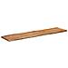 Piano Tavolo 140x40x2,5 Cm Rettangolare Legno Acacia Bordi Vivi - Foto miniatura 2