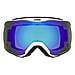 Maschera downhill 2100 CV occhialini per sport invernali Bianco Unisex Blu Vetri sferici - Foto miniatura 2