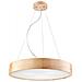 Lampada A Soffitto Eveline - Marrone - Legno, Vetro - 47x47x8 Cm - Foto miniatura 1