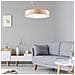 Lampada A Soffitto Eveline - Marrone - Legno, Vetro - 47x47x8 Cm - Foto miniatura 3