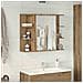Mobile Da Bagno Specchio Rovere Artigianale Legno Multistrato - Foto miniatura 3