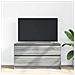 Mobile Tv Grigio Sonoma 100x35x54 Cm In Legno Multistrato - Foto miniatura 3