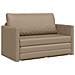 Divano Letto a Pavimento 2-in-1 Cappuccino 124x71x78 cm Pelle Sintetica - Foto miniatura 1