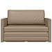 Divano Letto a Pavimento 2-in-1 Cappuccino 124x71x78 cm Pelle Sintetica - Foto miniatura 3