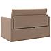 Divano Letto a Pavimento 2-in-1 Cappuccino 124x71x78 cm Pelle Sintetica - Foto miniatura 5