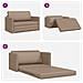 Divano Letto a Pavimento 2-in-1 Cappuccino 124x71x78 cm Pelle Sintetica - Foto miniatura 6