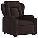 Poltrona Alzapersona Reclinante Elettrica Marrone Scuro Tessuto - Foto miniatura 4