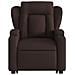 Poltrona Alzapersona Reclinante Elettrica Marrone Scuro Tessuto - Foto miniatura 9