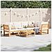 Set Salotto da Giardino 6 pz con Cuscini in Massello di Acacia - Foto miniatura 2