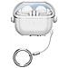 Custodia Protettiva Compatibile Con Samsung Galaxy Buds3/3 Pro - Guscio Trasparente In Pc Tpu Per Auricolari Transparent White - Foto miniatura 2