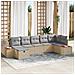 Set Divano da Giardino 7 pcs Beige 55 x 62 x 69 cm Poly Rattan - Foto miniatura 2