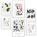Set Di 6 Stampe Dipinto Decorativo Astratto Figurativo In Toni Pastello Incorniciato Con Illustrazioni Di Design Per Le Pareti A3 & A4 Cornice Bianca - Foto miniatura 1