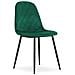 Sedia DAPI - Velluto verde scuro moderno x 4 - Foto miniatura 2