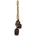 Campana Decorativa In Metallo Marrone 20,3x12,7x81,3h - Foto miniatura 1