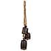 Campana Decorativa In Metallo Marrone 20,3x12,7x81,3h - Foto miniatura 3