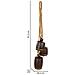 Campana Decorativa In Metallo Marrone 20,3x12,7x81,3h - Foto miniatura 4