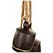 Campana Decorativa In Metallo Marrone 20,3x12,7x81,3h - Foto miniatura 6