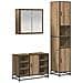 Set di mobili per il bagno con porta 3 pcs Rovere artigianale - Foto miniatura 1